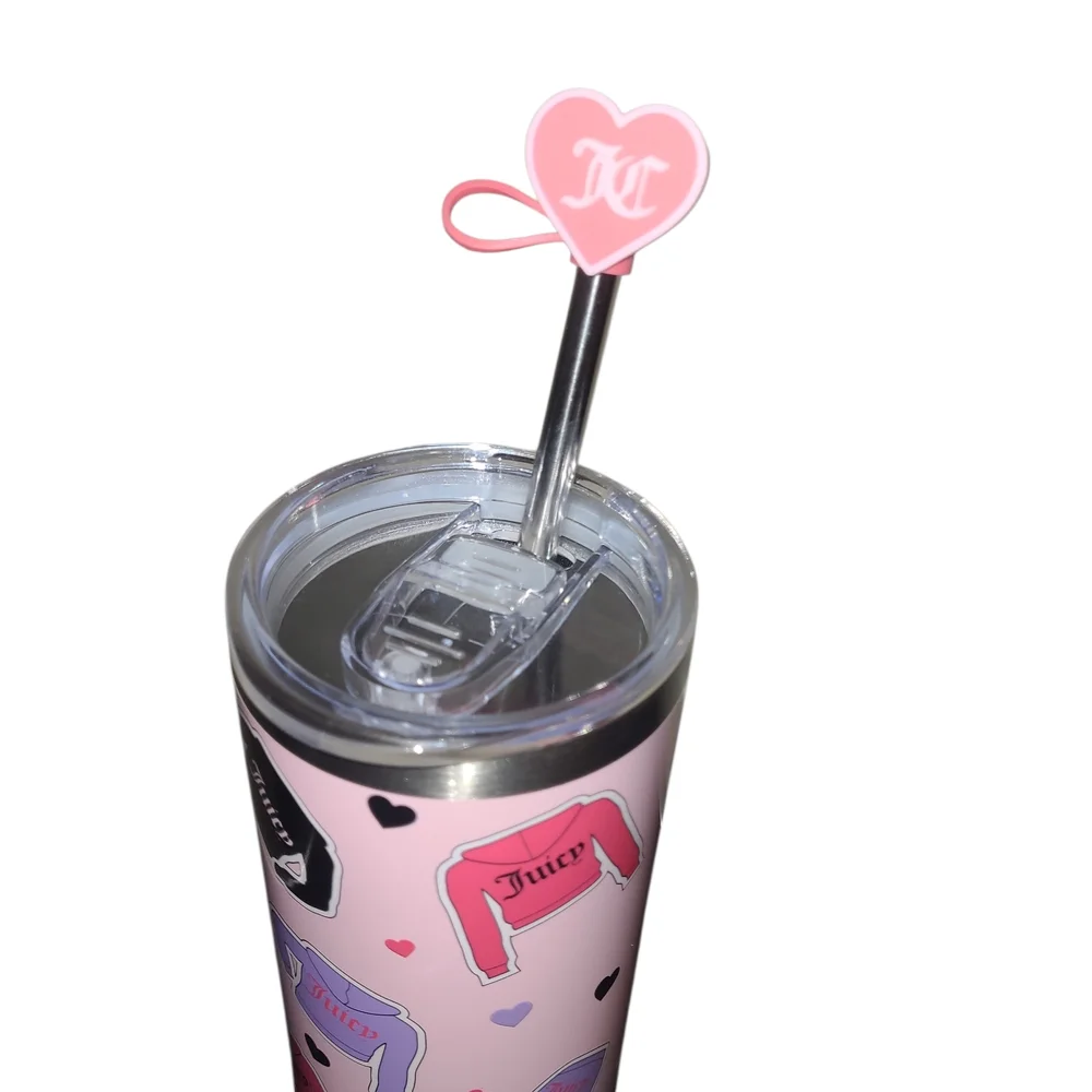 Juicy Couture Pink Stainless Steel Tumbler - 24oz